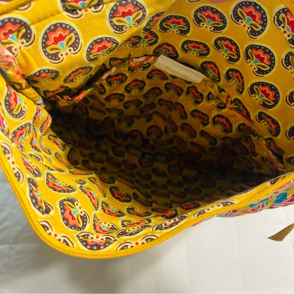 Vera Bradley Hipster Crossbody Bag Quilted Retired Yellow Provençal Floral Print - Picture 9 of 11